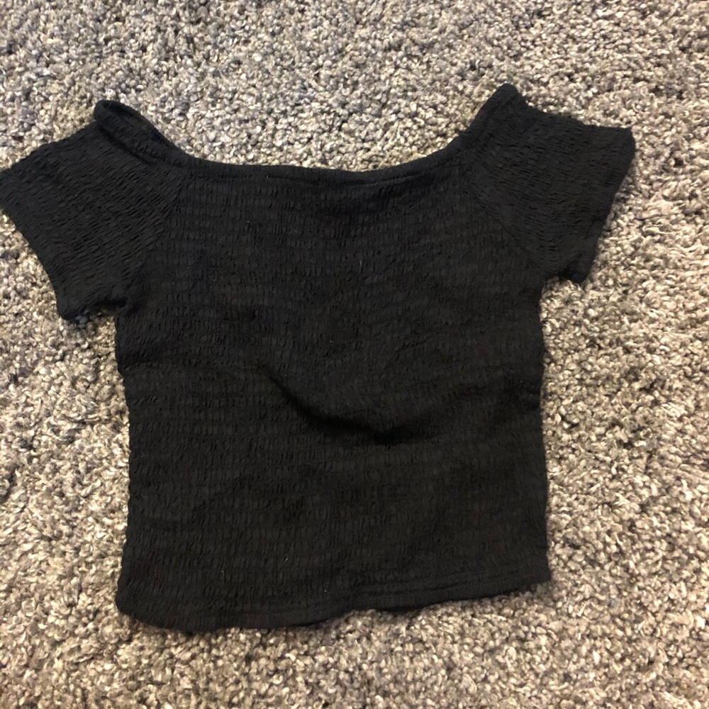 Off the shoulder crop top
